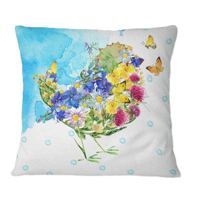 Floral Throw Pillow