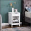 3-Tier Nightstand With Drawer And Shelf, Modern Bedside Table For Organized Storage And Elegant Design In Bedroom Or Living Room-123986661