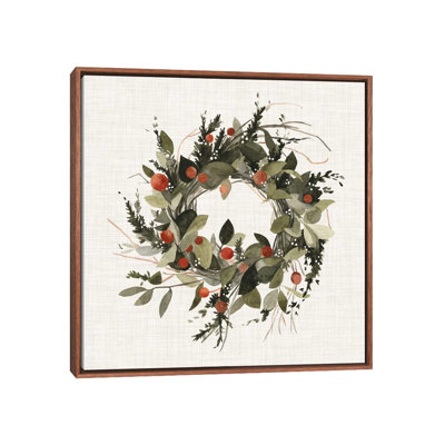 «Farmhouse Wreath II», reproduction d'art