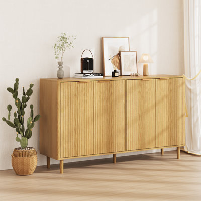 4 - Ripple Door Accent Cabinet, Storage Cabinet With Feet by Latitude Run