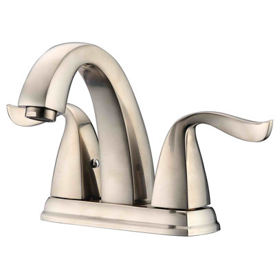 Centerset 2-handle Bathroom Faucet with Drain Assembly