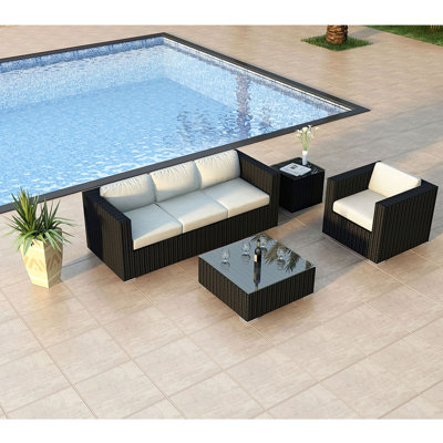 Suffern 3 Piece Sunbrella Sofa Set with Cushions -  Wade Logan®, 20B0B1608D604A248B6B854C9BEDB4DB