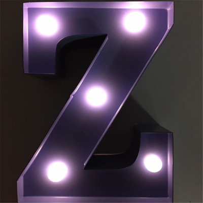 Enseigne lumineuse del de lettre z