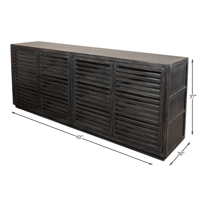 St Lucia 92'' W Solid Wood Sideboard