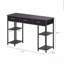 Petit bureau d'ordinateur, bureau d'écriture avec tiroirs en tissu, pour la maison et le bureau-991701072