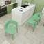 Chaise à accoudoirs en polypropylène Haze Green