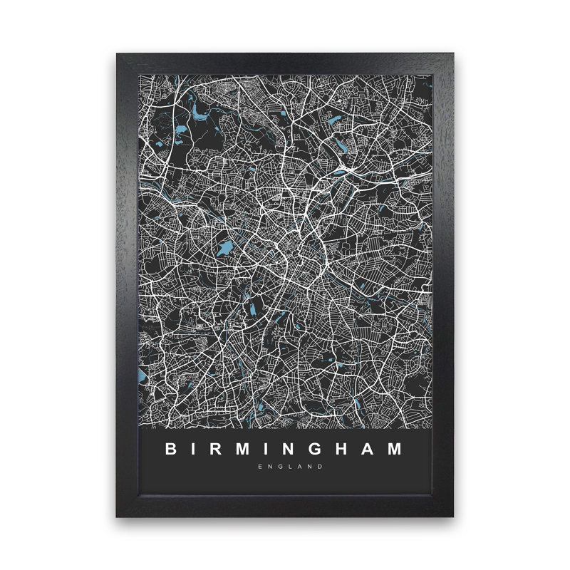 Birmingham III - Print, Black Paper, 63cm H x 46cm W x 3cm D