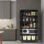 Armoire de rangement en acier 71 po avec 2 portes profilées et tablettes réglables, rangement multifonctionnel pour la chambre à coucher, le salon et la cuisine-880424783