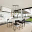 Cadi-Grace 3 - Light Black Kitchen Island Pendant-1801490187