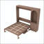 Grand lit escamotable avec bureau, rangement et lumière DEL-131248616