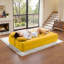 Canapé-lit modulaire convertible 2-en-1 avec matelas en mousse viscoélastique - aucun assemblage requis, canapé-lit peu encombrant pour salon, chambre à coucher, studio-823472936