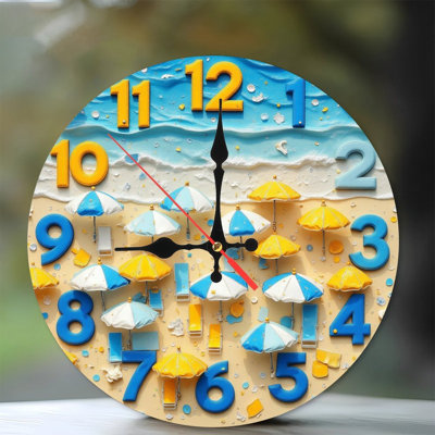 Horloge murale de plage