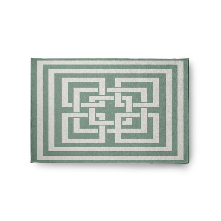Pasty Chenille Geometric Indoor Rug