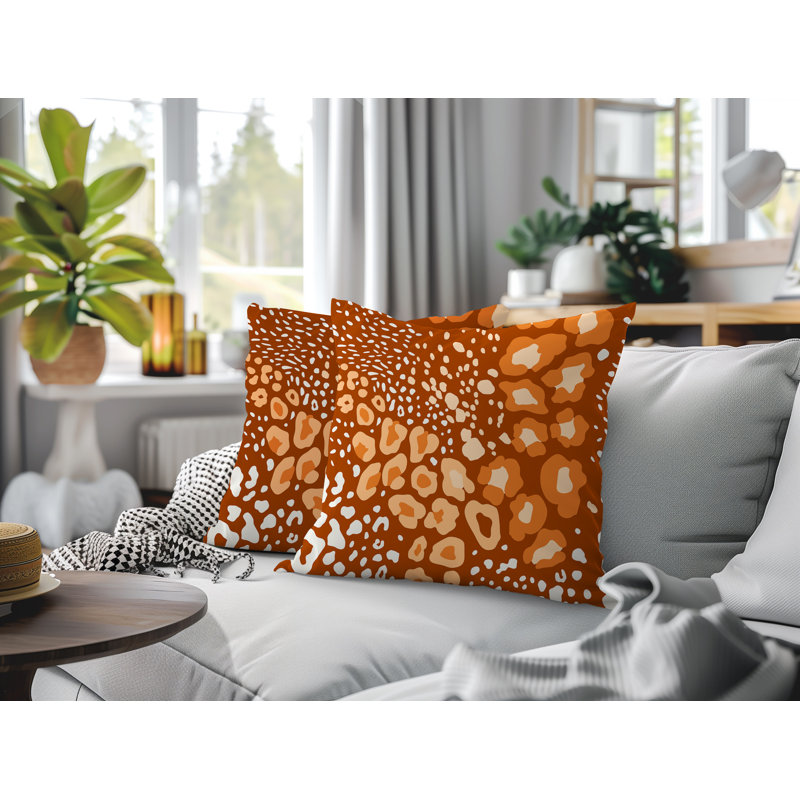 Coussin intérieur / extérieur Ashly, 20x20, Orange