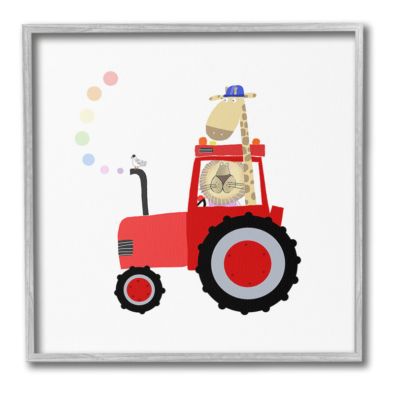 "Cadre unique d'animaux" par Carla Daly sur toile, H 12 po x l 12 po, Estampe numérique Farmhouse