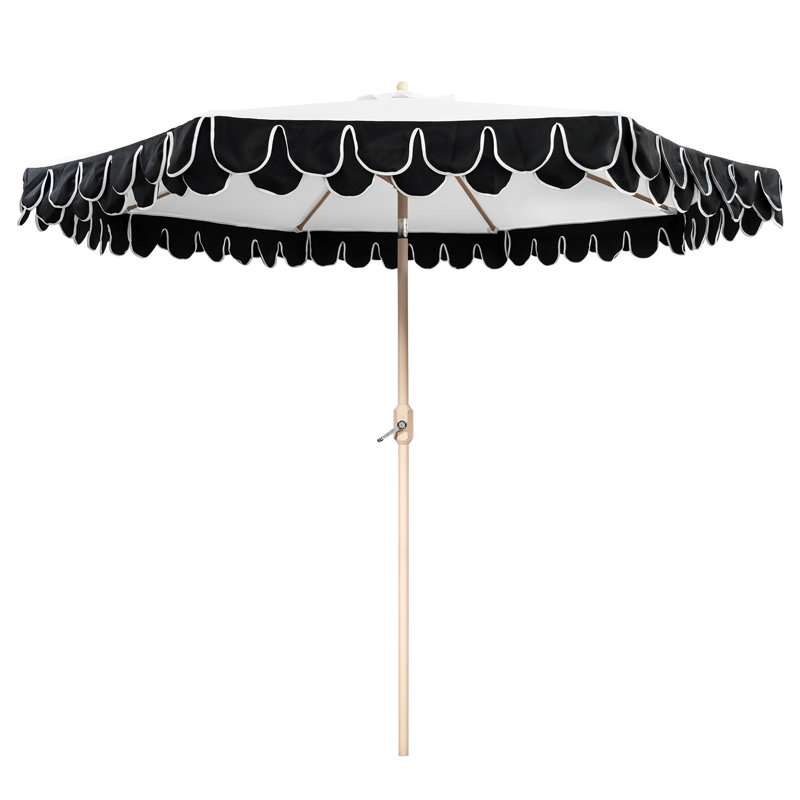 Parasol Adahir 108 avec contrepoids inclus, Noir, noir, noir, noir, Beige