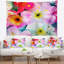 Tapisserie motif floral aquarelle colorée-28488693