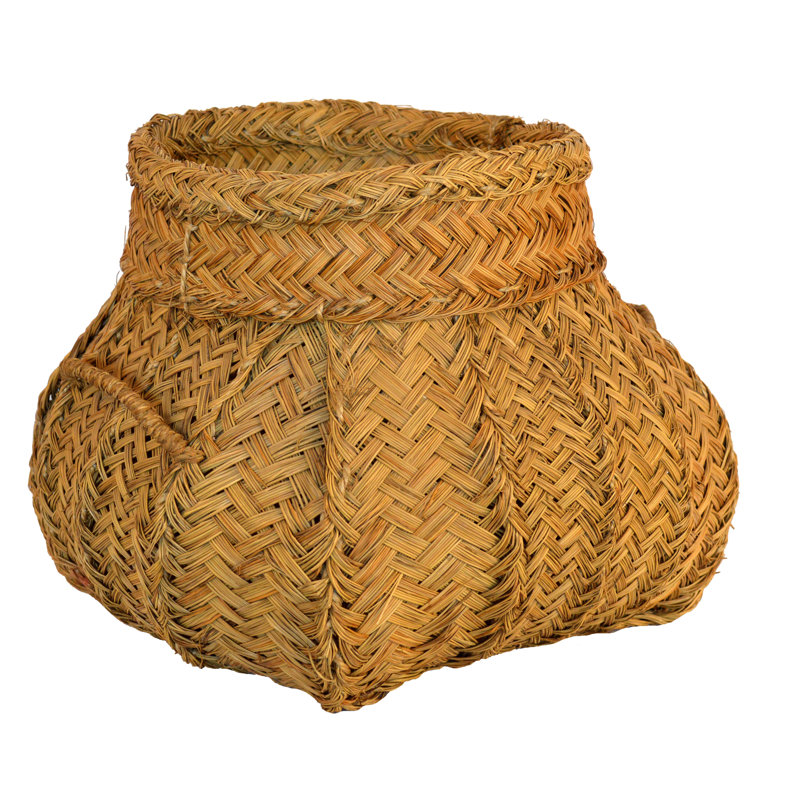 August Grove Wicker Basket, 35 cm H x 35 cm W x 35 cm D