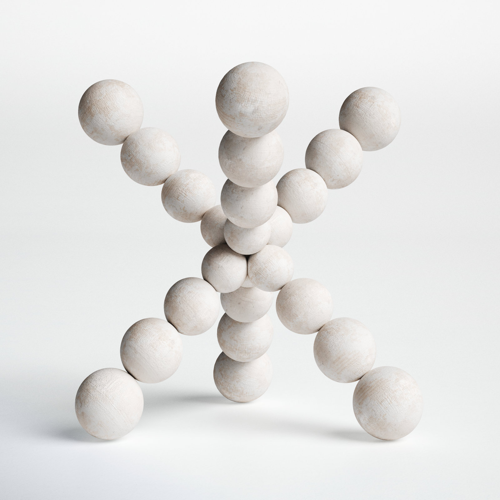 Page Abstract Figurines & Sculptures, 9" H x 9" W x 9" D, White