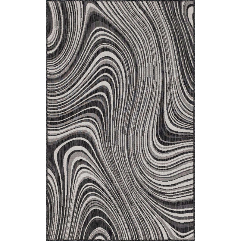Tapis extérieur Iris couleur pierre, Rectangle de 5 pi x 8 pi