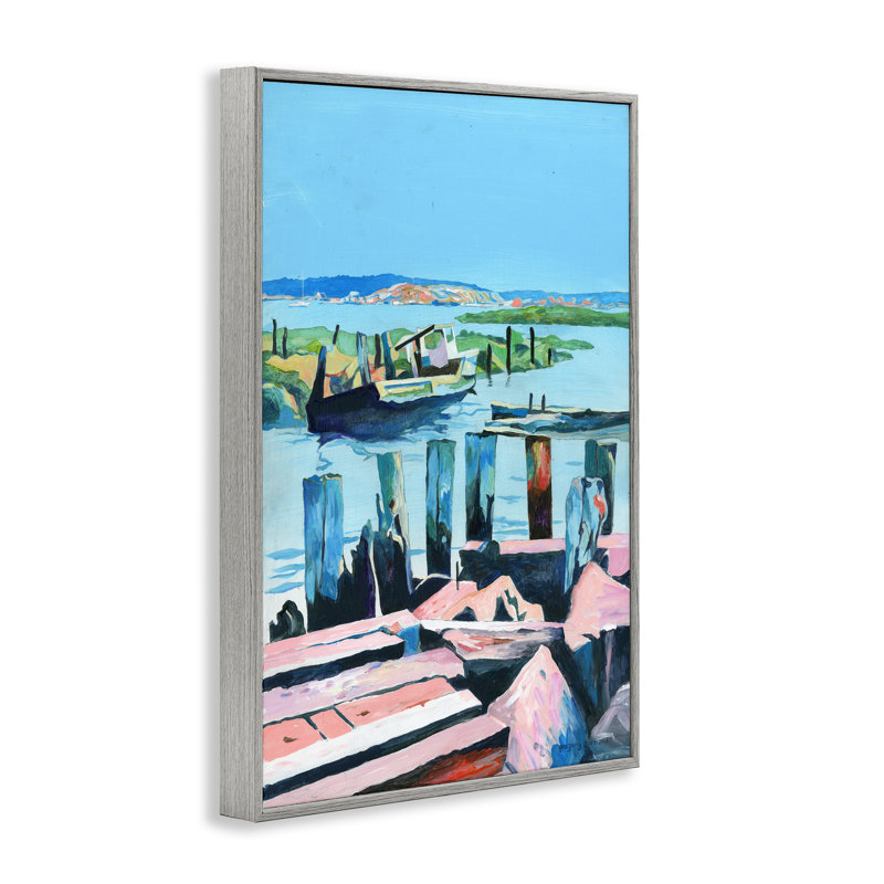 «Ocean's Blue Motif», estampe numérique de Greg Gorham, Estampe numérique Farmhouse, H 24 po x l 16 po