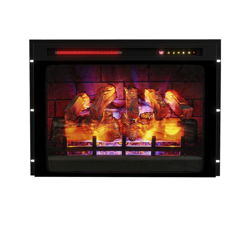 Merola 28"W Recessed Electric Fireplace with Remote