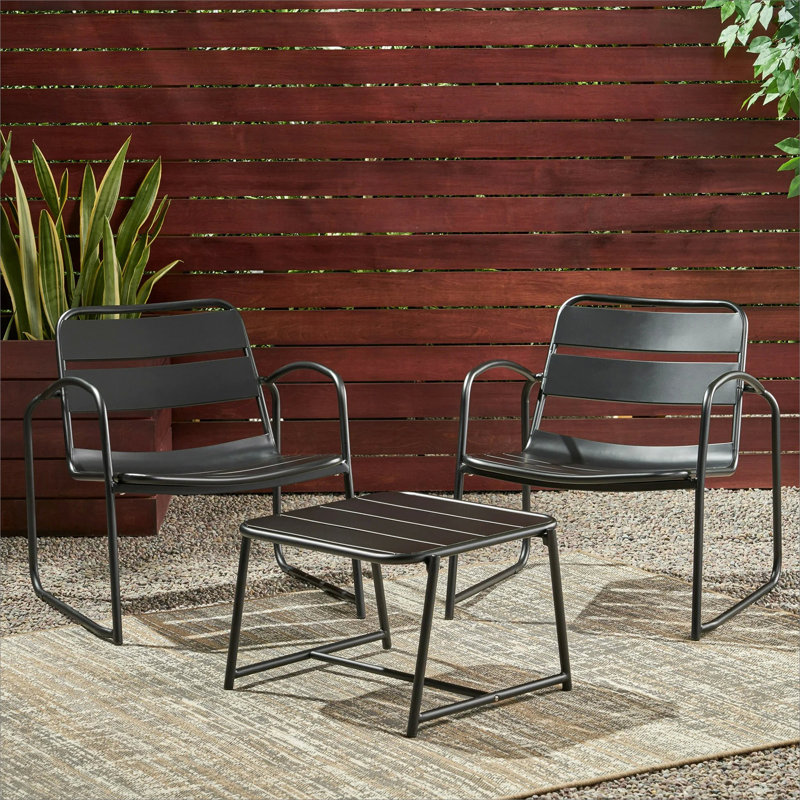 CONRAD  CHAT SET, Black