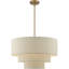Lustre suspendu 4 lumières en nickel brossé-91957299-91957300-91957296