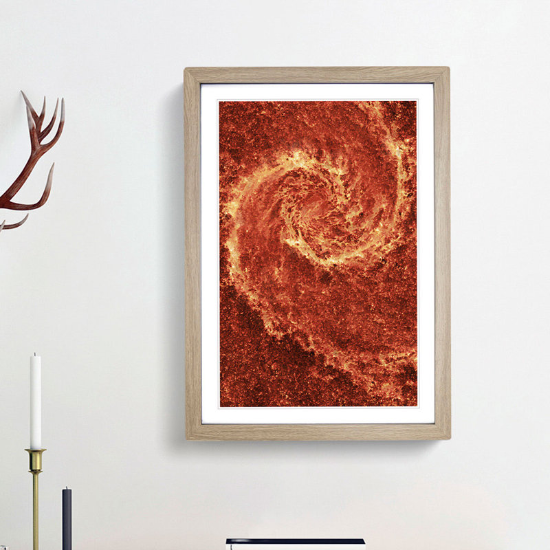 Universe in Abstract Vol.29 - Picture Frame Graphic Art Print, Oak Framed, 87cm H x 62cm W x 2cm D