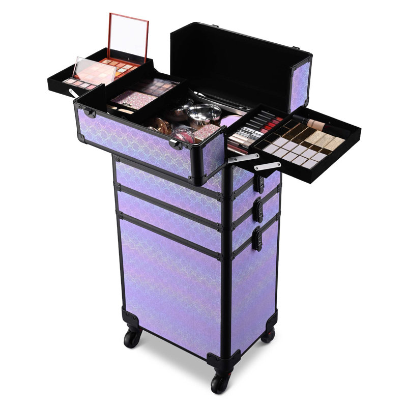 Organisateur de maquillage 4-en-1 Corrigan Studio®, Mauve