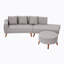 Canapé modulaire 2 pièces avec repose-pieds-769400960