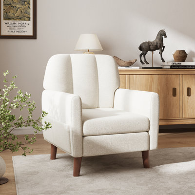 Plush Comfort Upholstered Accent Armchair For Living Room