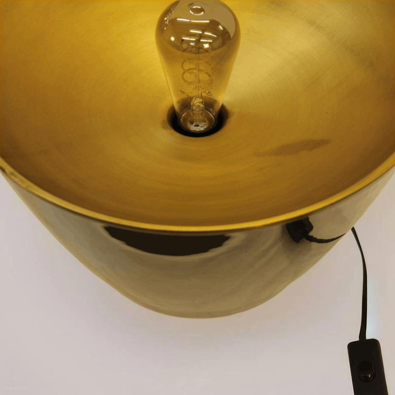 Lampe sur pied en verre fumé Dynasty
