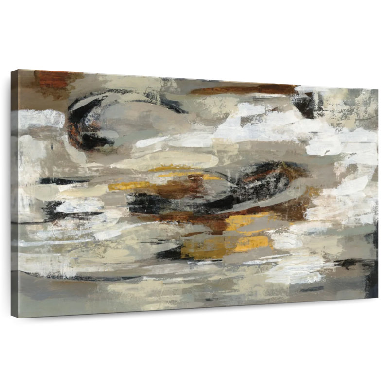 Avery Neutral Abstract Gray, 8" H x 12" W