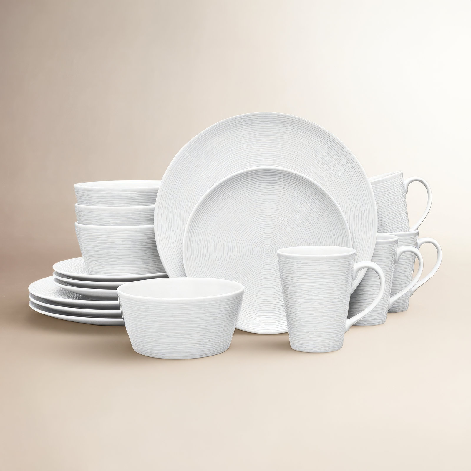 Sandefjord Porcelain Dinnerware Set, White