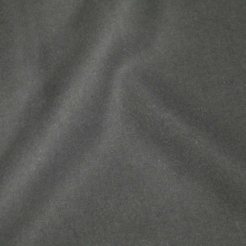 Brushed Bedding Flannel Fitted Sheet, Charcoal, Kingsize (5')