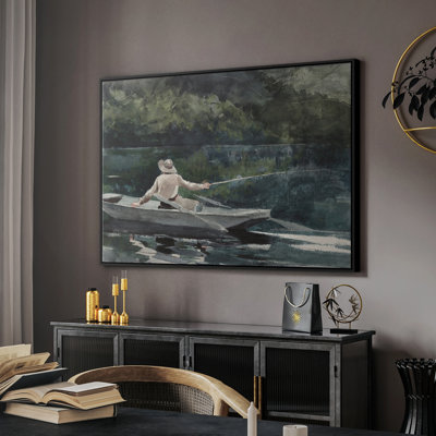 Paysage rétro - CECXLIX - reproduction encadrée sur toile