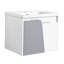Meuble-lavabo mural 24 po avec lavabo Sandip, pour petite salle de bain