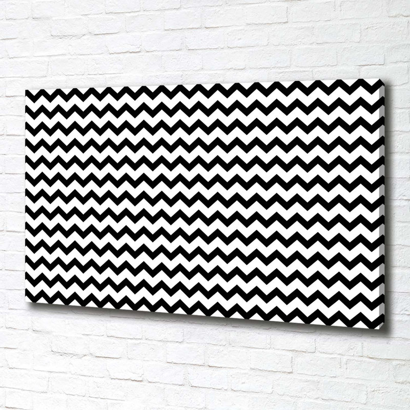Zigzags - Wrapped Canvas Print