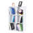 Wooden 3-Tier Bookcase Book Shelf Display Storage Shelf With 6 Compartments White-1249902262