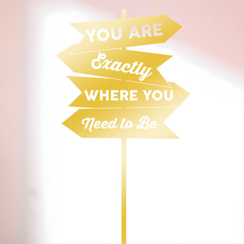 Wall Decal, Shiny Gold