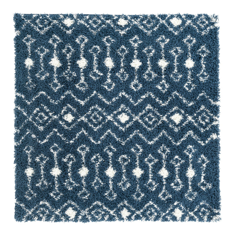 Enchantee Geometric Indoor / Outdoor Rug, Square 5'3"