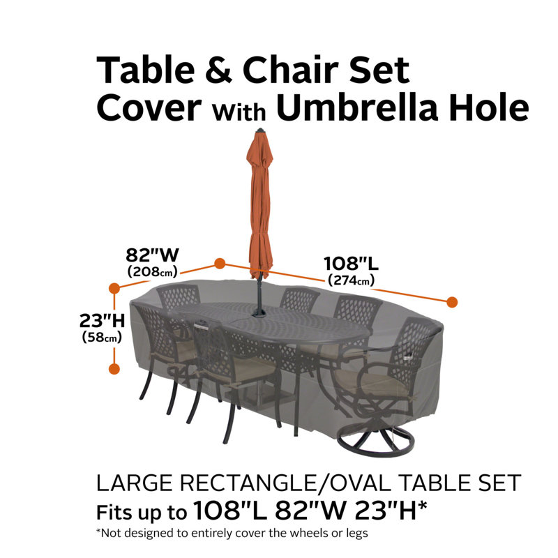 Khalil Outdoor Patio Dining Set Cover