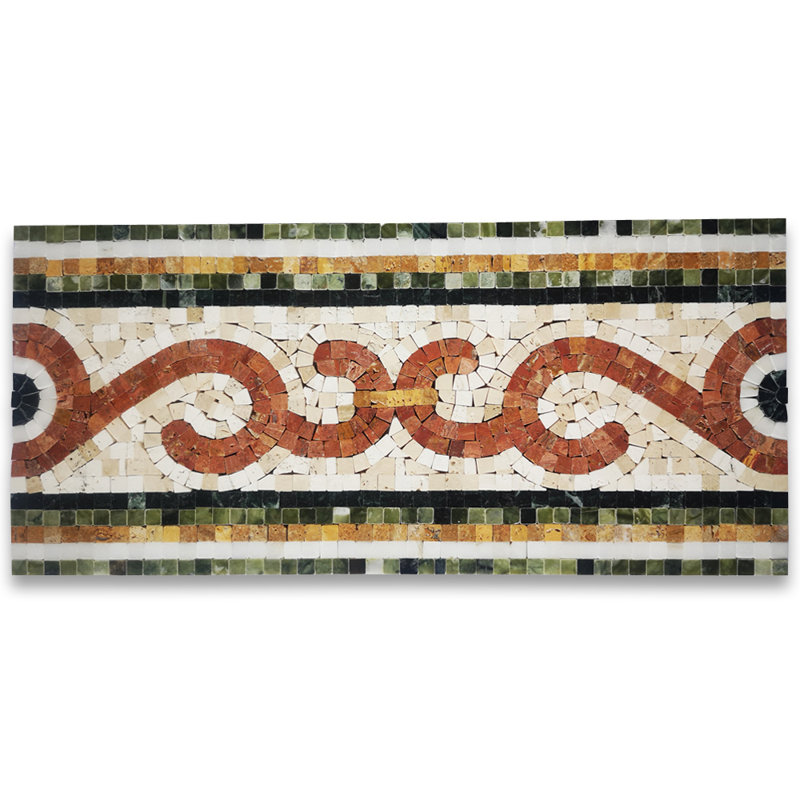 8" x 18" Marble Mosaic Sheet Wall Floor Use Tile