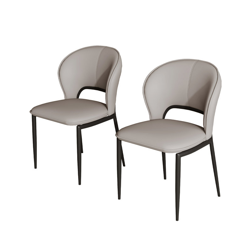 Modern 4-Leg Upholstered Chair(Set Of 4), Gray, 4