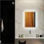 Miroir mural intelligent à DEL avec contrôle tactile et éclairage réglable pour un décor de meuble-lavabo moderne