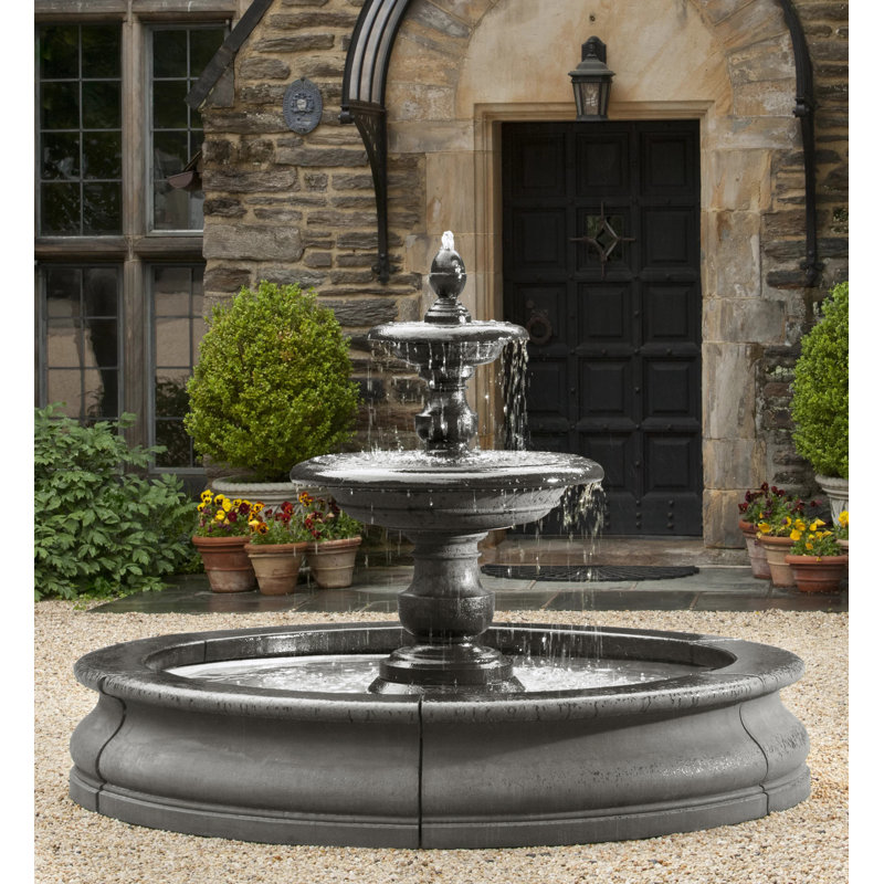 Caterina Floor Fountain, Graystone