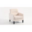 Chaise d'appoint Cottle avec pieds en bois, petite chaise moderne, chaises de salon avec coussin rembourré, fauteuil de détente pour chambre à coucher, appartement ou bureau-1938004266