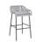 La Push Outdoor Patio Light Gray Rope Bar Stool, Set Of 2-714872708