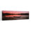 Canot attaché à un quai sur un petit lac au coucher du soleil, Suède, paysage contemporain abstrait, art mural